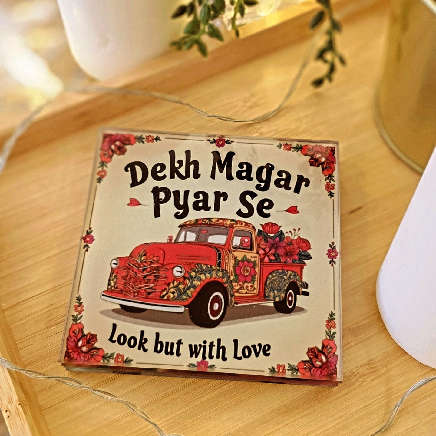 Truck Art Glass Coaster 02