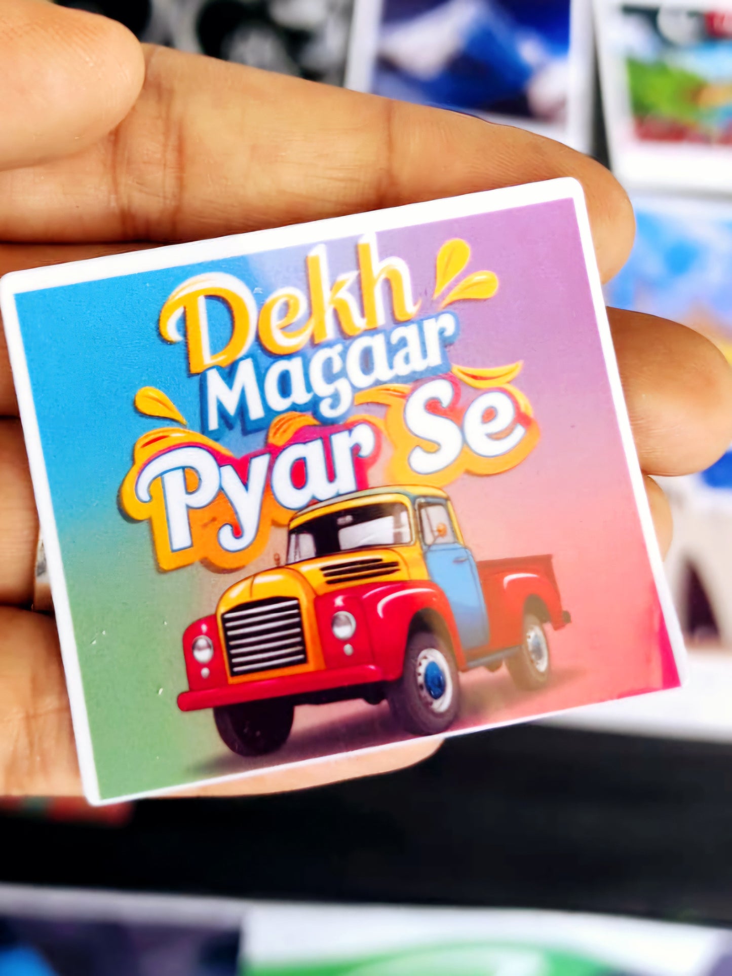 Truck Art Fridge Magnet