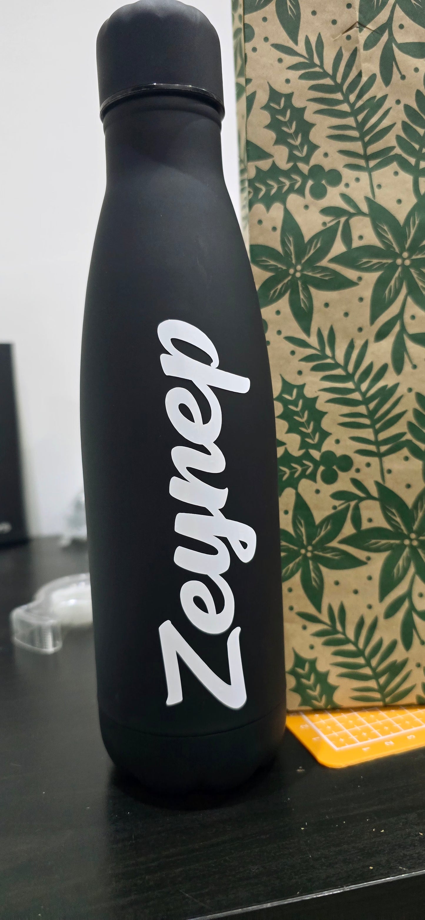 Premium Soft Touch Black Bottle