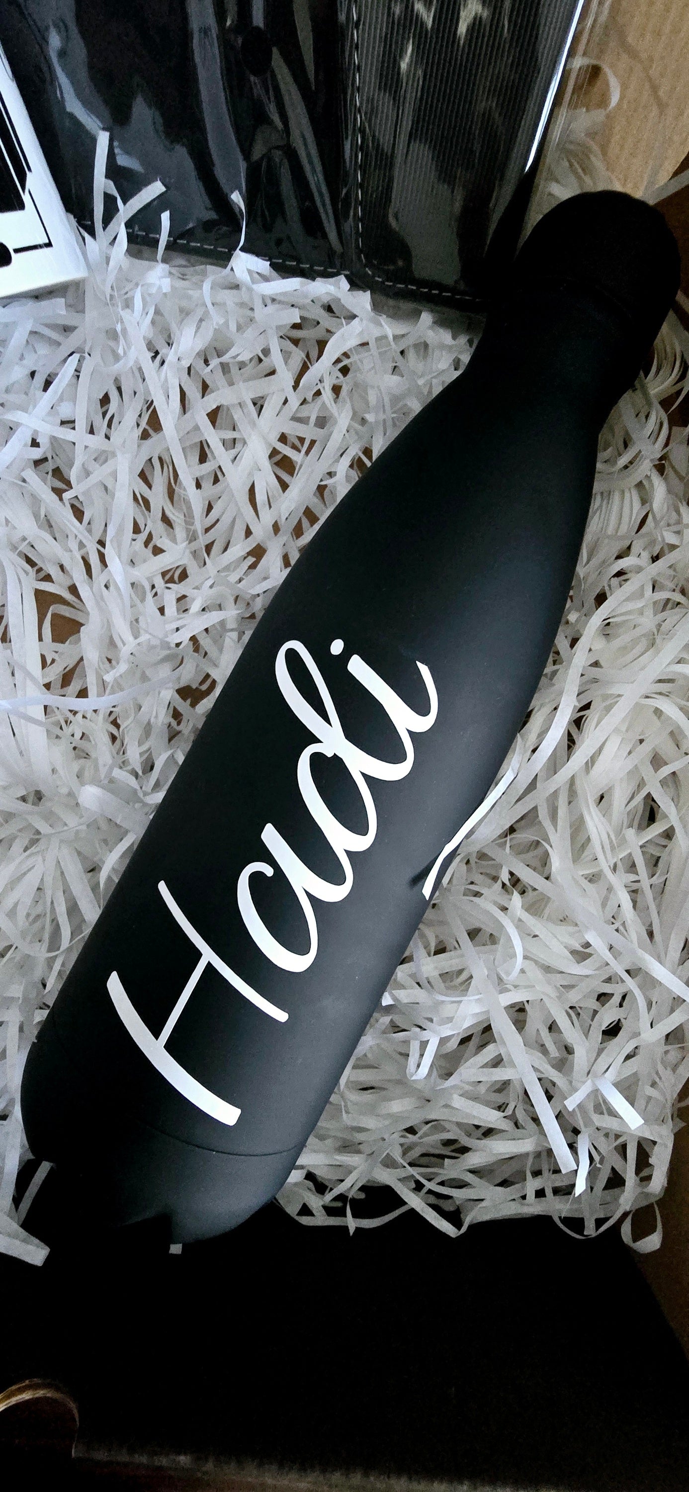 Premium Soft Touch Black Bottle