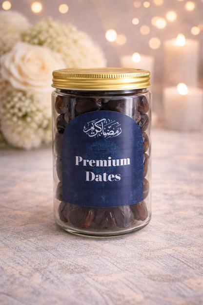 Ramadan Gift Box in Blue– Premium Islamic Gift Set with Mug, Dates, Mixed Nuts, Tasbeeh Counter & Magnetic Bookmark | Elegant Ramadan Kareem Gift for Family, Friends & Corporate Gifting