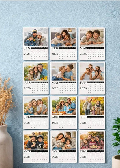 Personalised Magnetic Photo Calendar 2026