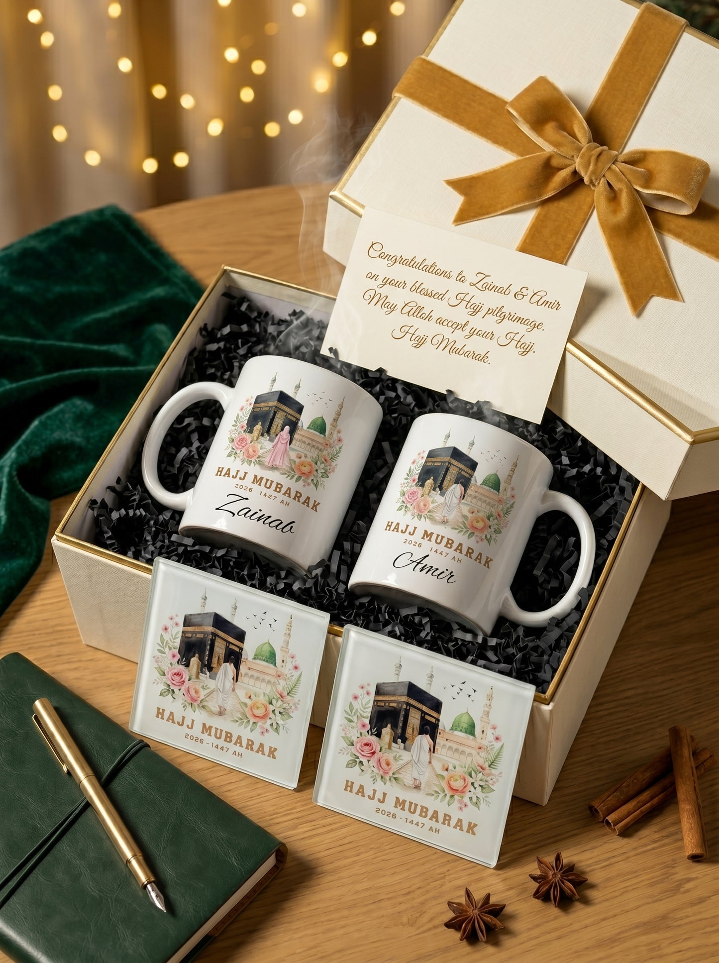 Hajj Mubarak Gift Set for couples or friends
