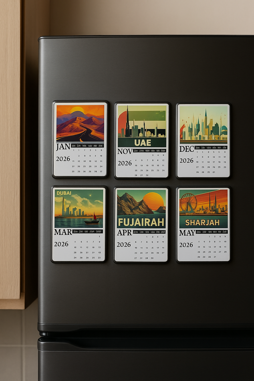UAE Magnetic Calendar 2026