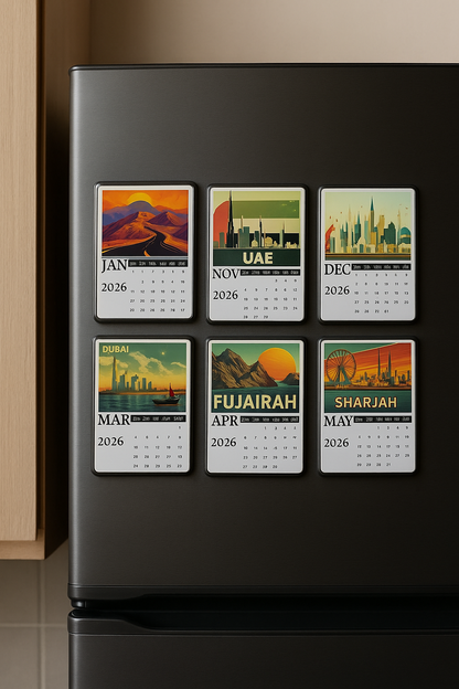 UAE Magnetic Calendar 2026